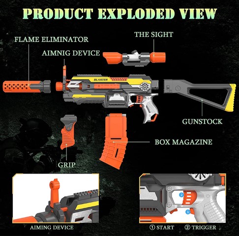 Motorized Blaster Automatic Shooting Toys - Image 3