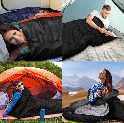 Lightweight Backpacking Sleeping Bag for Adults - Image 3