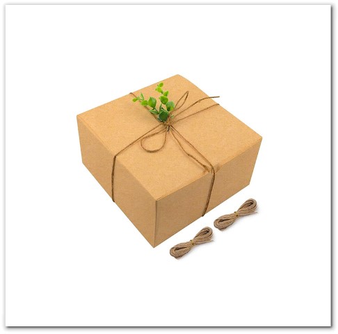 Brown Gift Boxes Kraft Boxes Paper Gift Cardboard