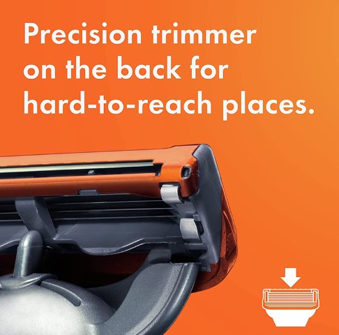 Gillette Fusion5 for Men 1 Razor 4 Blade Refills - Image 3