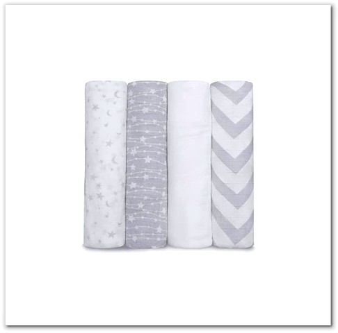 Muslin Swaddle Blankets Neutral Receiving